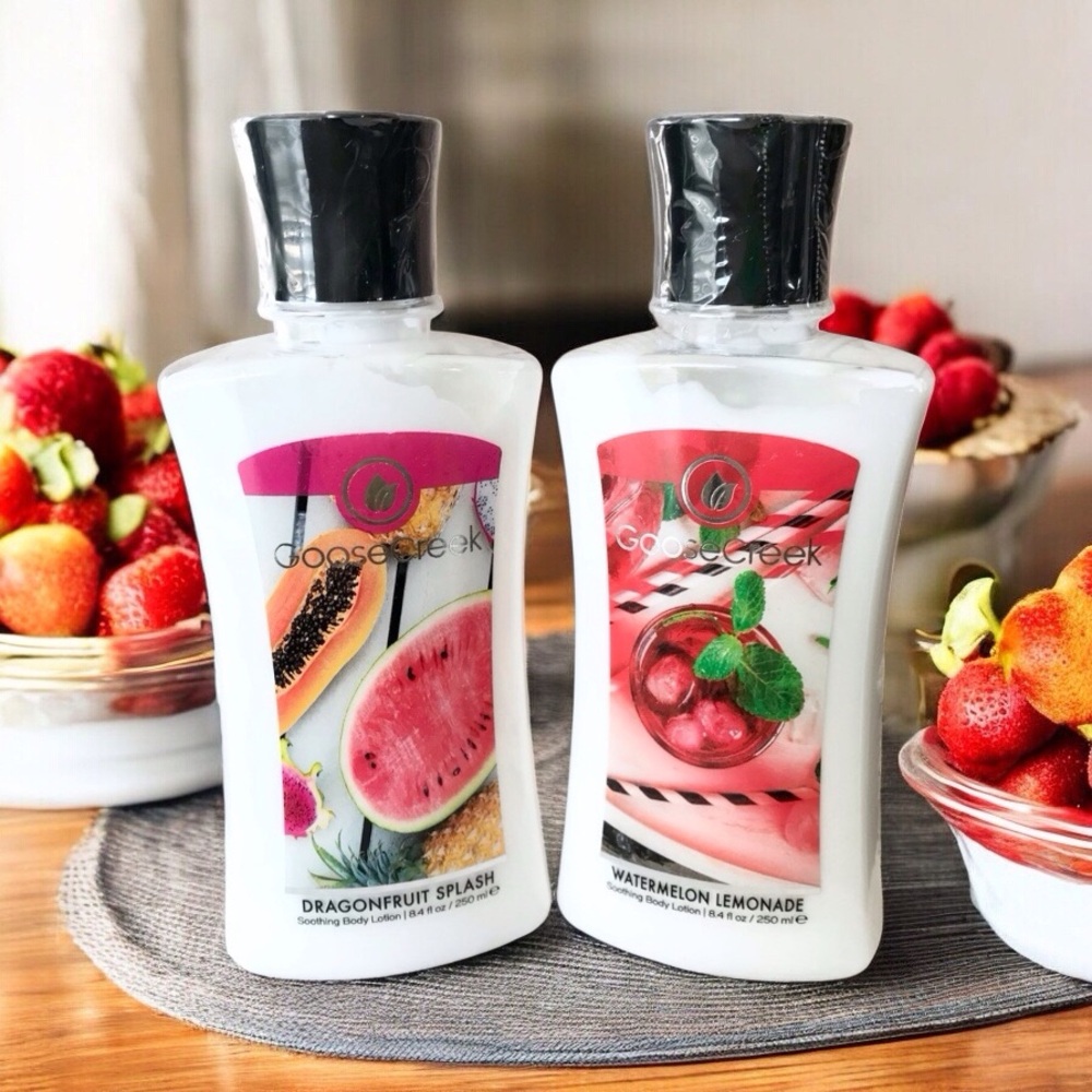 🆕DragonFruit Splash and Watermelon Lemonade Lotion by Goose Creek